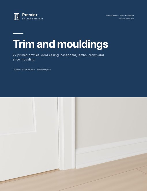 Cover of the Trim and mouldings catalogue