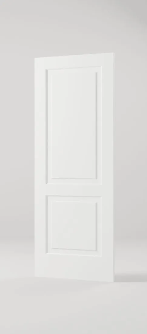 2-Panel Square Top interior door, white primed