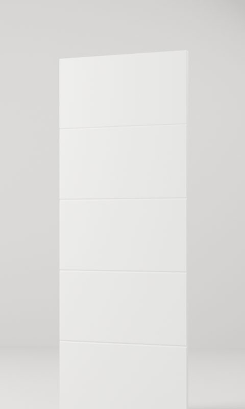 Berkley interior door, model GF003, factory white primed