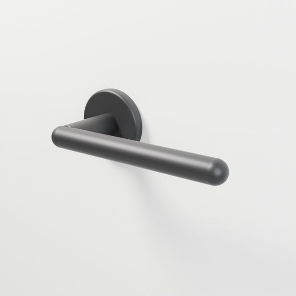 Round Bar Lever, Matte Black, model A8809-3