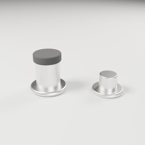 Magnetic Door Stop, Satin Nickel, model DS-MAG2