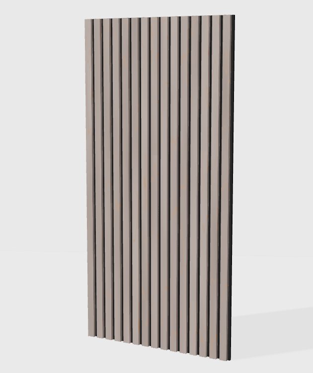PVC marble acoustic slat panel in Marble Coffee, model PS006