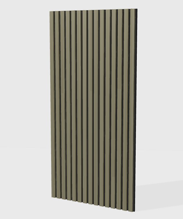 PVC metal acoustic slat panel in Bronze, model PX002