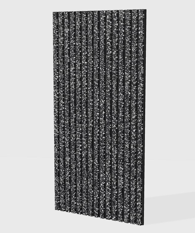Specialty core acoustic slat panel in Stone Fleck, model SP002