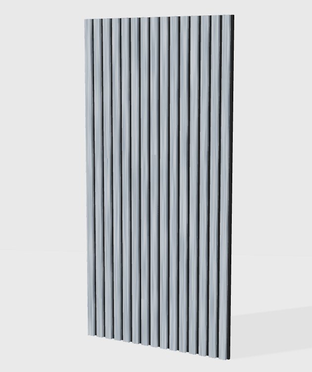 Specialty core acoustic slat panel in Leather Grain, model SP005